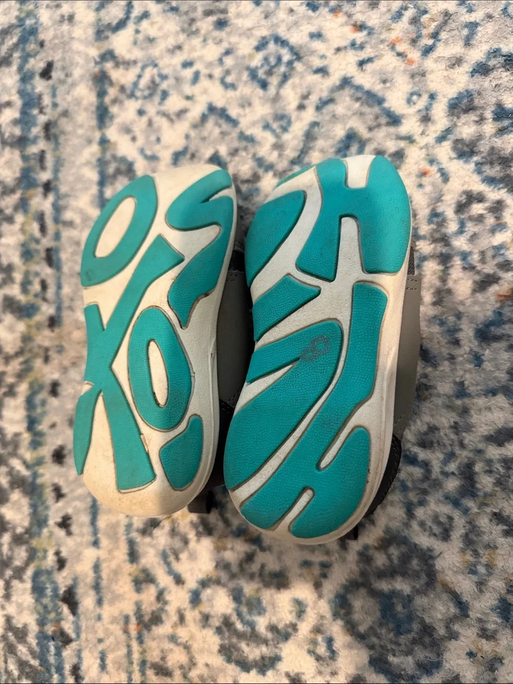 OshKosh B'gosh Gray and Teal Kids Sneakers